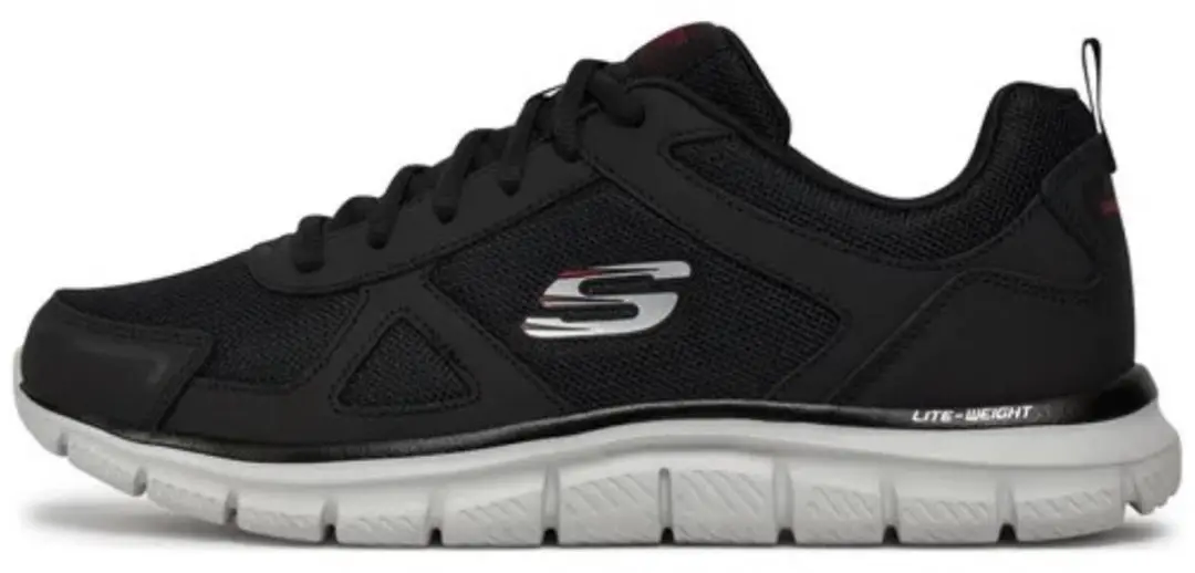 Skechers Track Sneakers 43 - Zwart/Wit/Rood