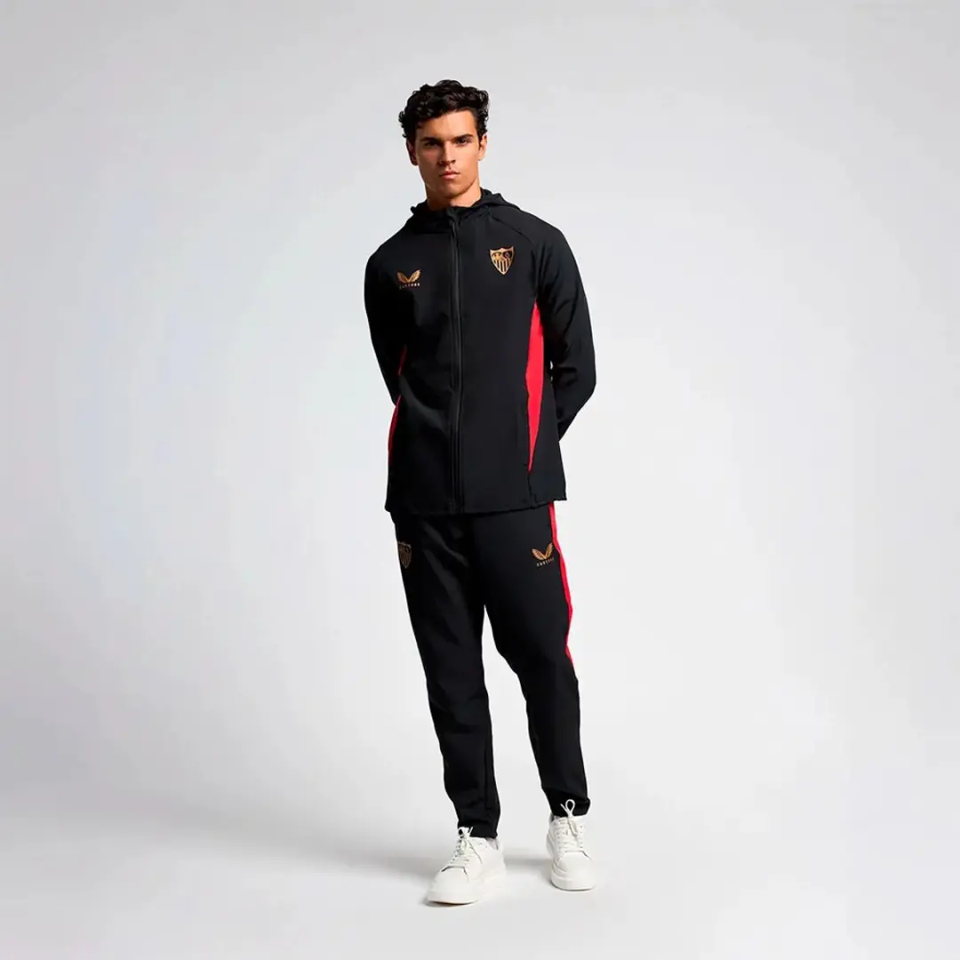 Castore Sevilla FC 24/25 Pro Players Hoodie - Zwart XL