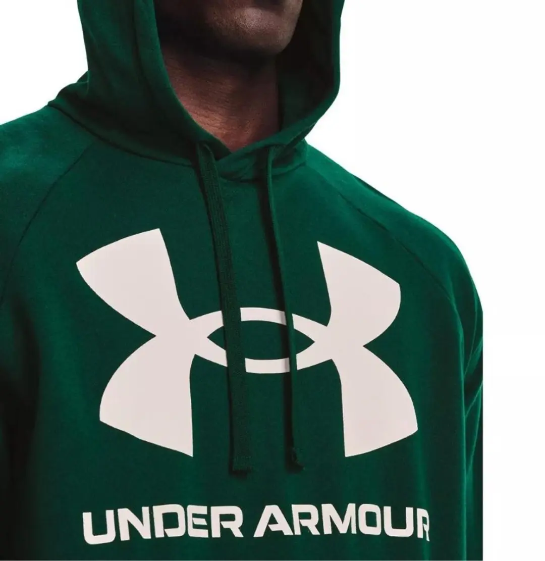 Under Armour Rival Fleece Big Logo HD Hoodie - Heren S - Groen