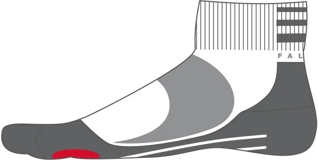 Falke BC5 Fietssokken - Wit - Maat 44-45