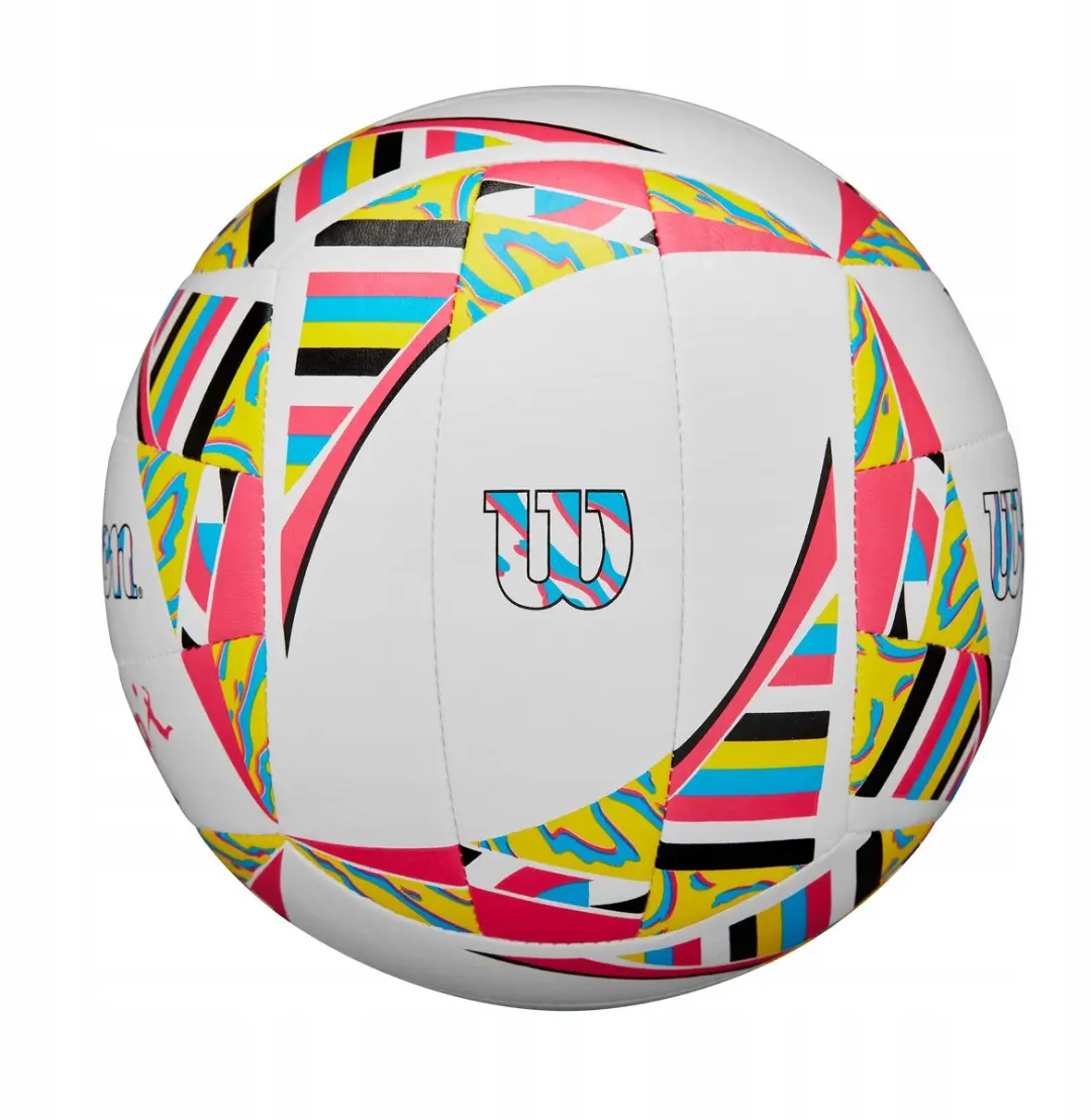 Wilson AVP Movement Volleybal Maat 5 - Blauw/Geel/Zwart/Roz/Wit