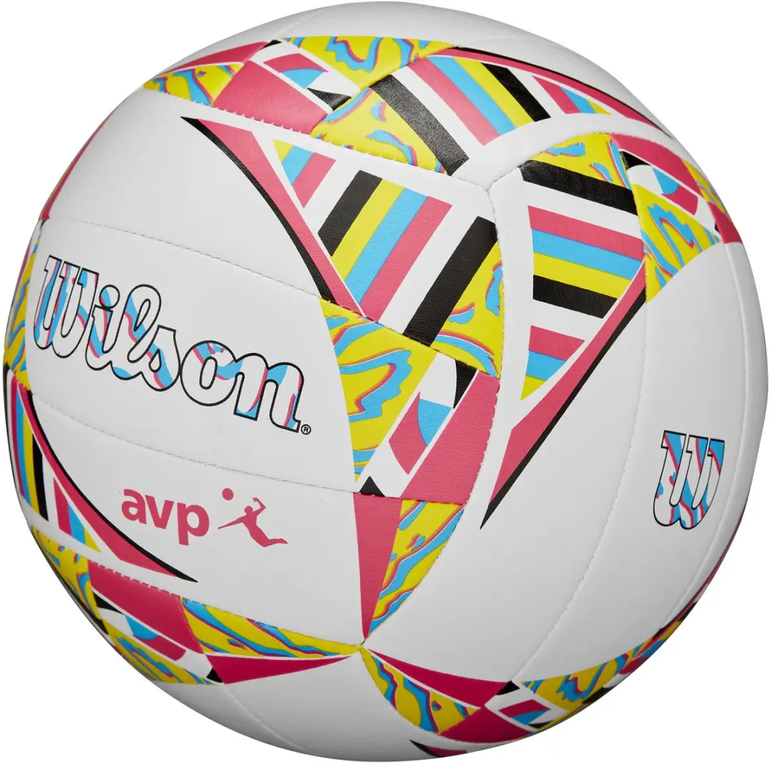 Wilson AVP Movement Volleybal Maat 5 - Blauw/Geel/Zwart/Roz/Wit