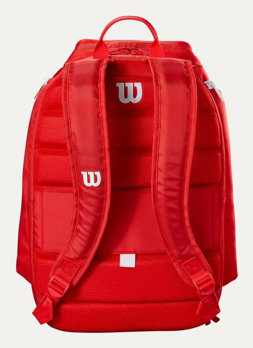 Wilson Super Tour Tennisrugzak - 2 Rackets Rood