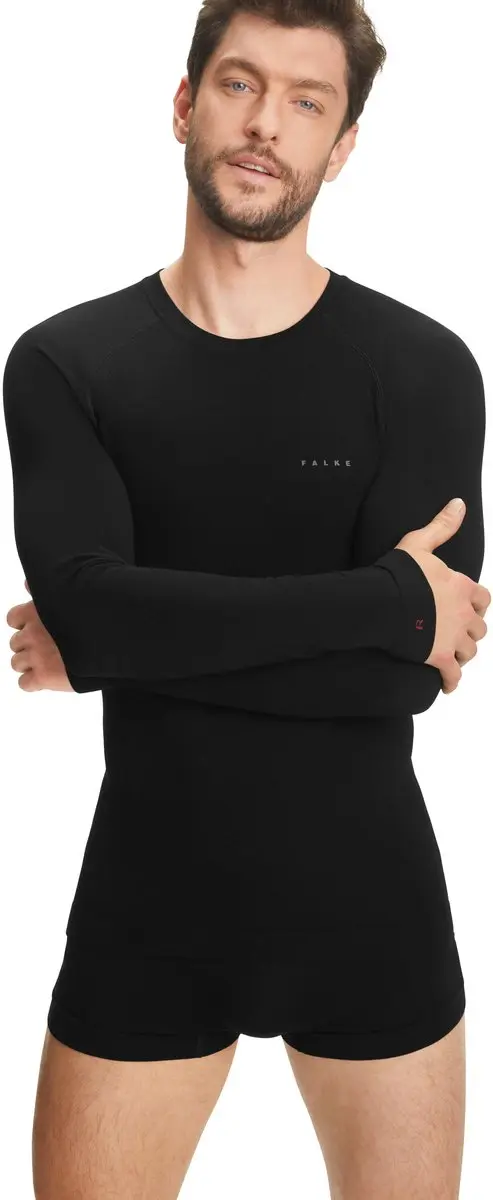 Falke Wool-Tech Light Heren Shirt - XXL - Zwart