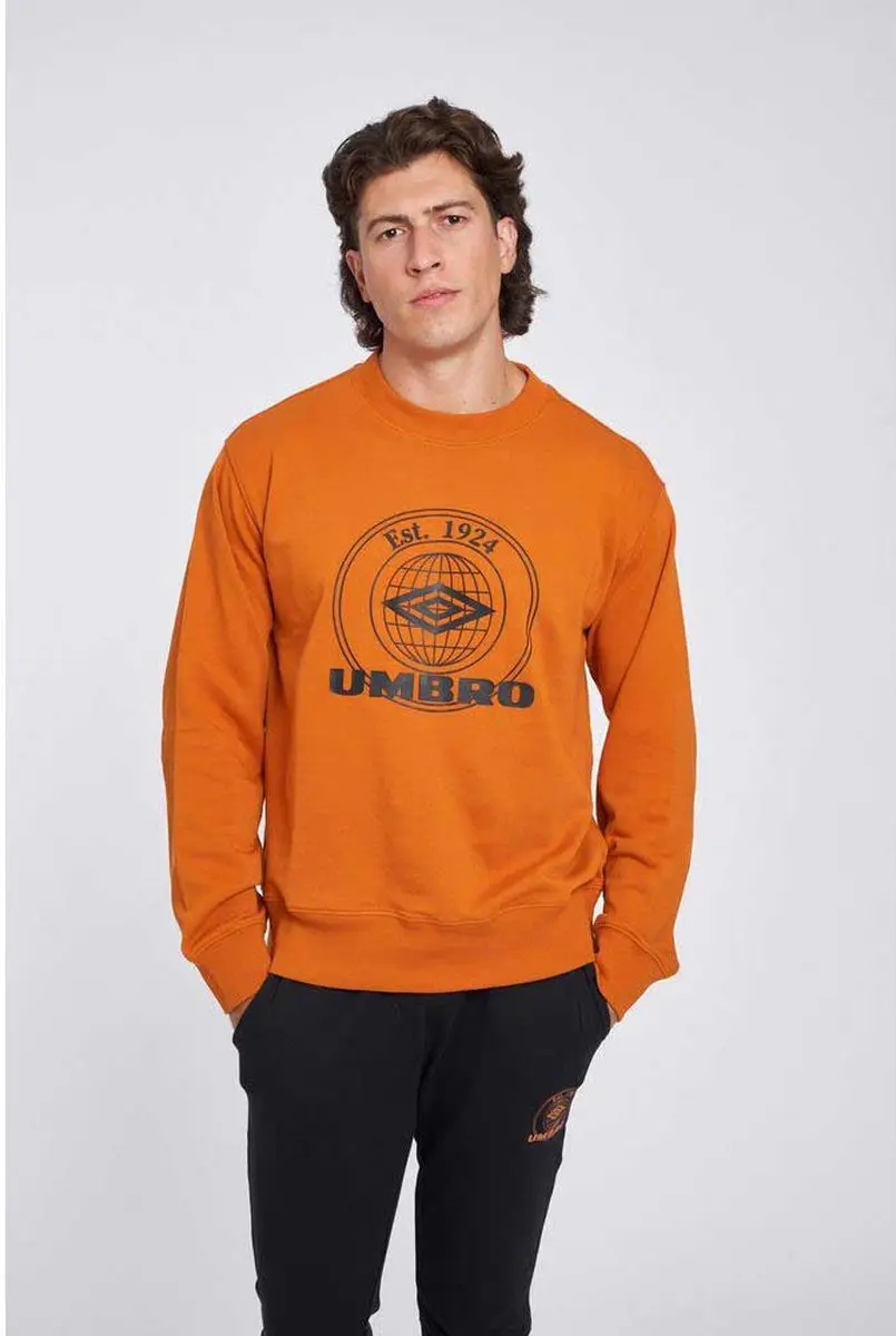 Umbro Collegiate Graphic Sweatshirt - Oranje S