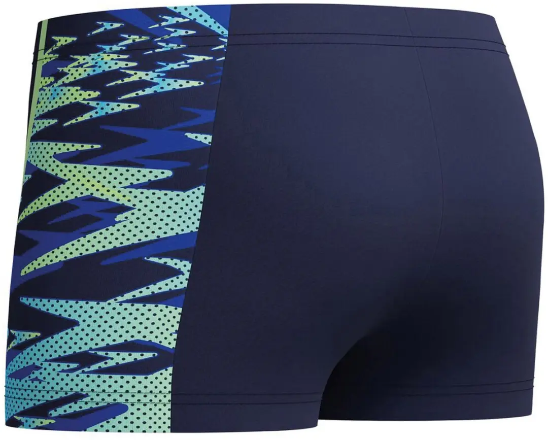 Speedo Hyperboom Splice Panel Zwemboxer Jongens 176 - Navy/Blauw/Lichtgroen