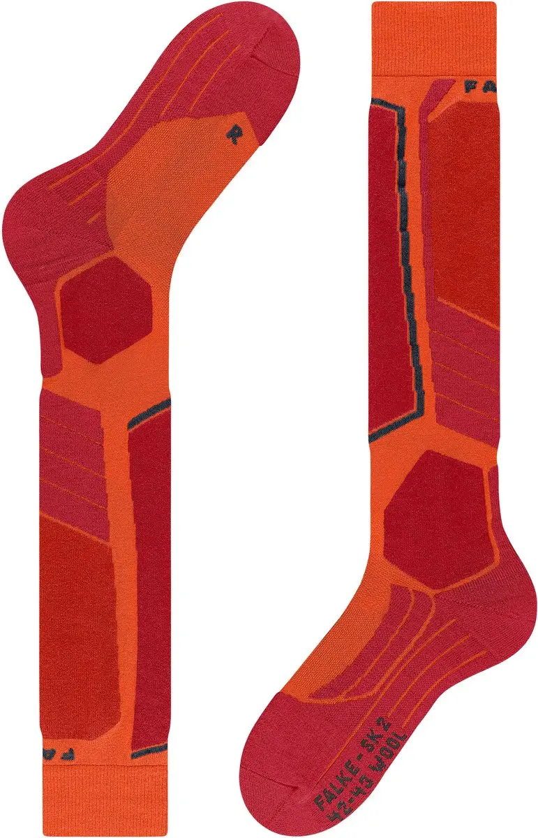 Falke SK2 Wool Skisokken - Dikke wol oranje - Maat 42/43 - afbeelding 6 van 6
