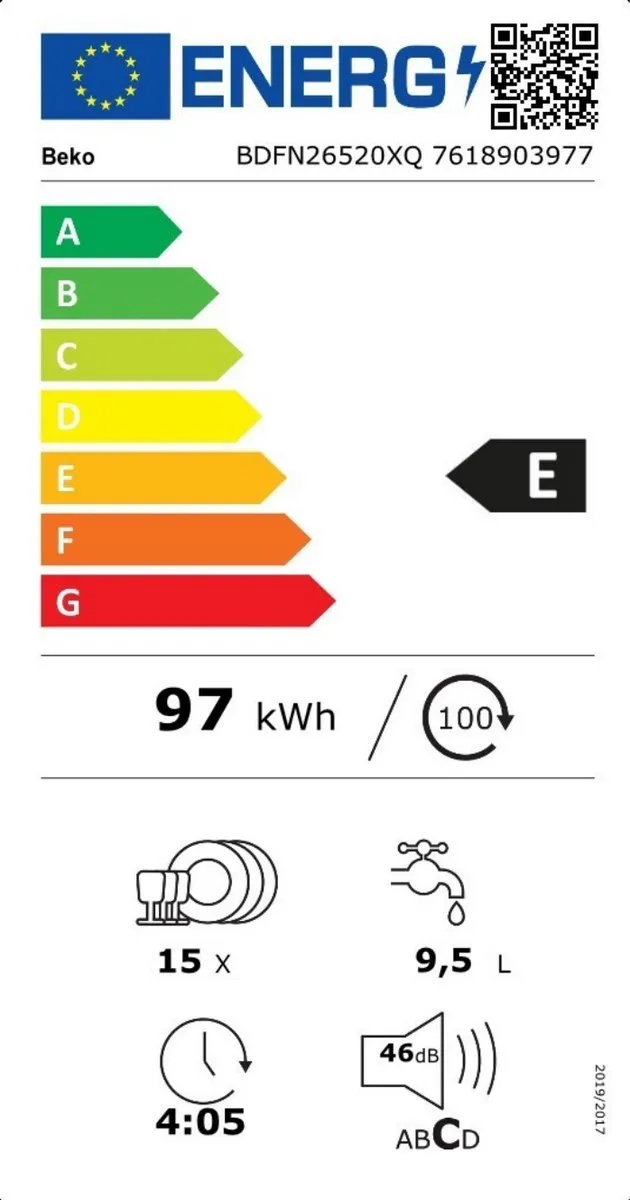 Beko BDFN26520XQ Vrijstaande Vaatwasser 15 Couverts - Pearl Inox