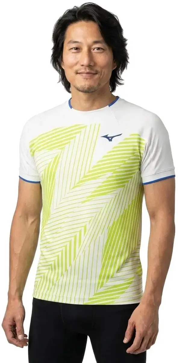 Mizuno Stargazer Shadow Graphic T-shirt - Geel - M