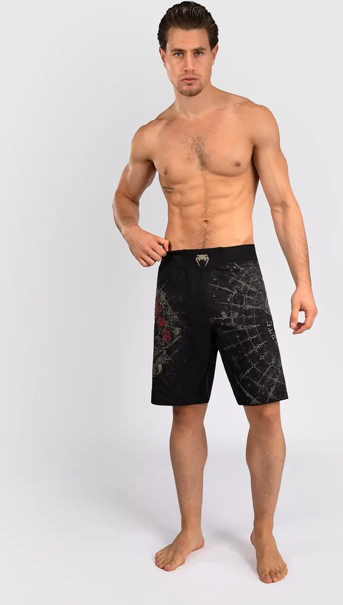 Venum Santa Muerte 5.0 Fight Shorts - XL - Diep Zwart Goud
