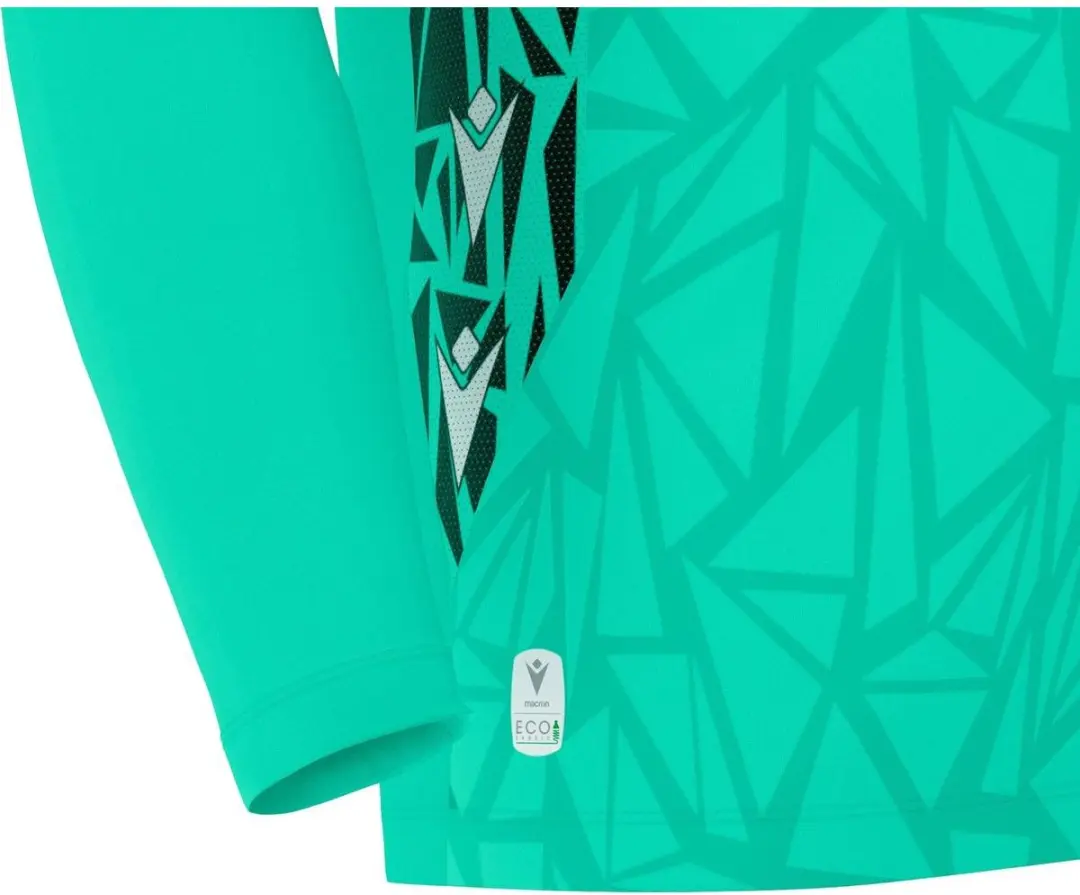 Macron Corvus Eco Keepershirt Heren - Lange mouw - Turkoois/Zwart