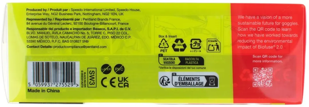 Speedo Biofuse 2.0 Mirror Zwembril - One Size