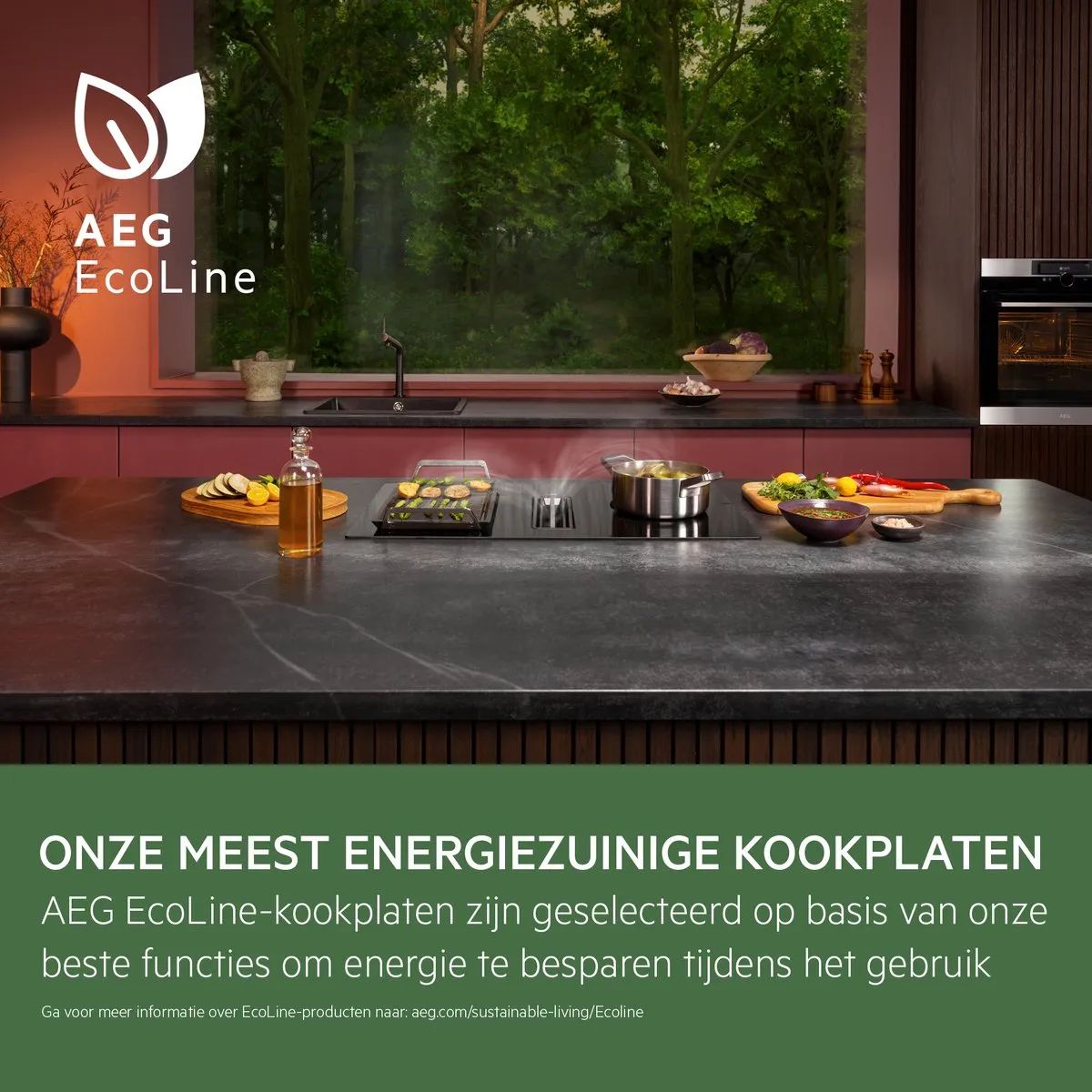 AEG IAE84411FB Inductiekookplaat EcoLine 7000 SenseBoil - 4 Zones - Zwart