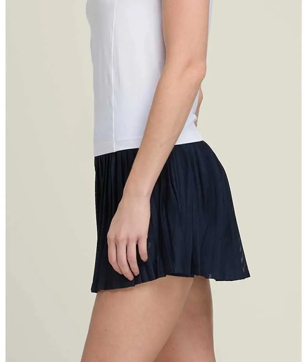 Wilson Team Pleated Rok - M - Classic Navy