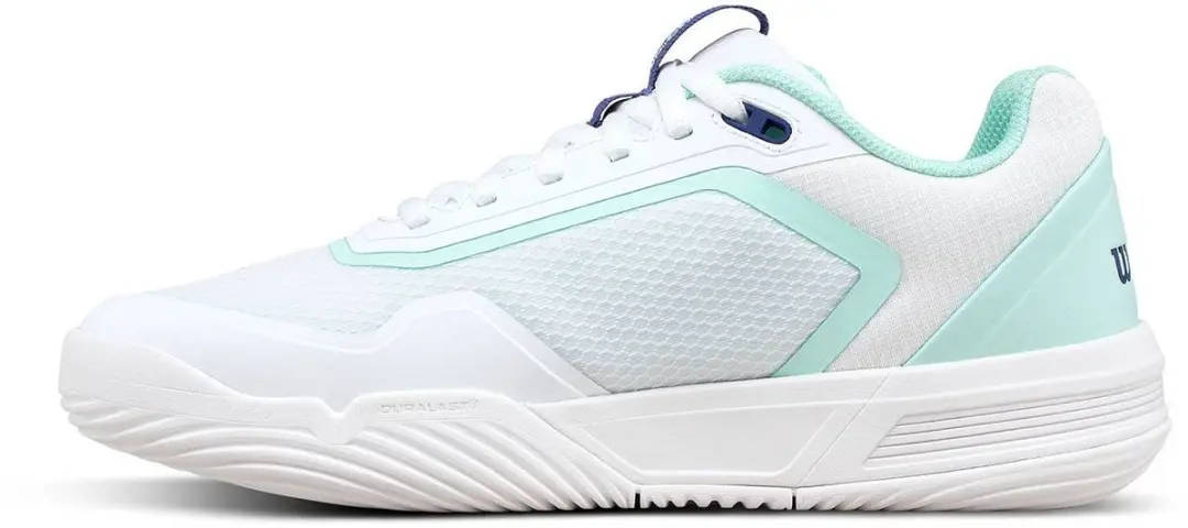 Wilson Courtglide Dames Padel Schoenen - 40 - Wit/Bay/Skipper Blauw