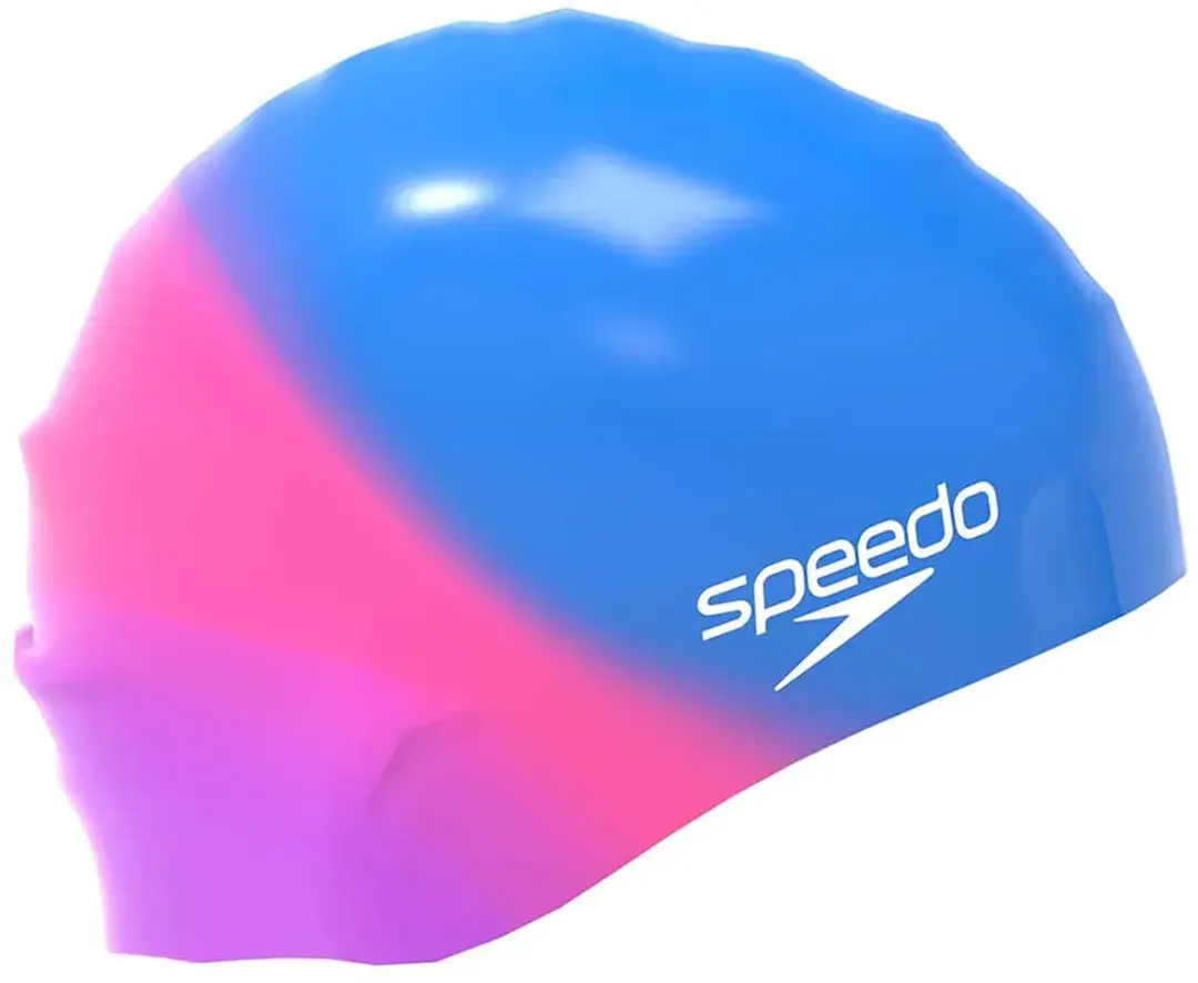 Speedo Junior Zwembandmuts - Blauw (Deep Sapphire/Margarita Pink/Neon Jelly)
