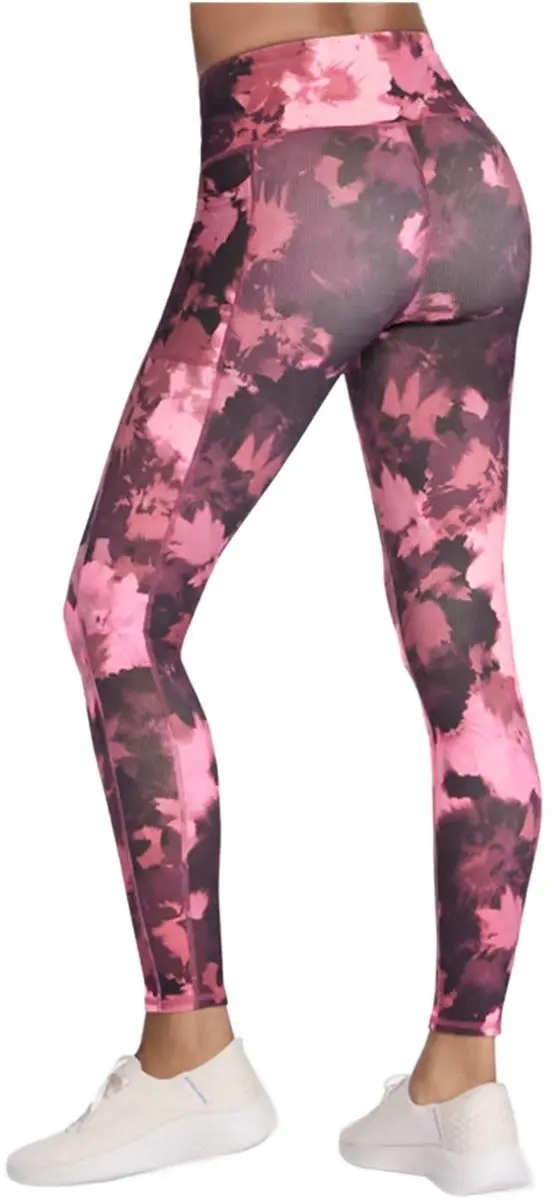 Skechers GOFLEX Rib Inbloom Legging Dames - Bordeaux - M