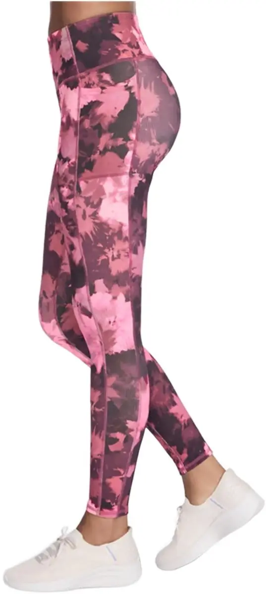 Skechers GOFLEX Rib Inbloom Legging Dames - Bordeaux - M