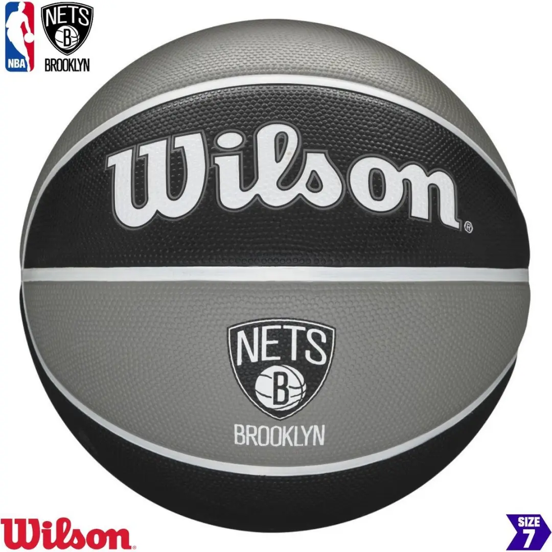 Wilson NBA Brooklyn Nets Basketbal Maat 7 - Rubber