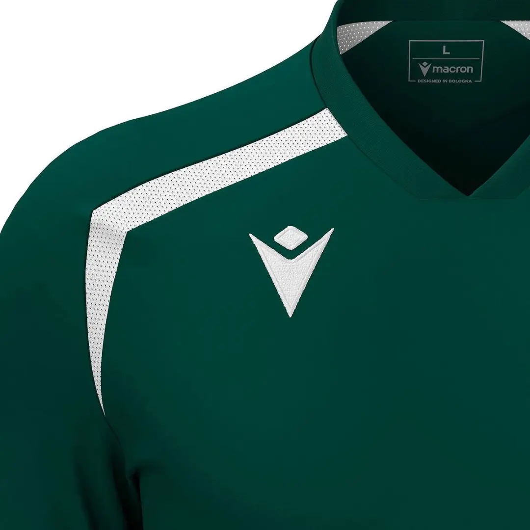 Macron Wyrm Shirt Heren Korte Mouw - XL - Bottle Green