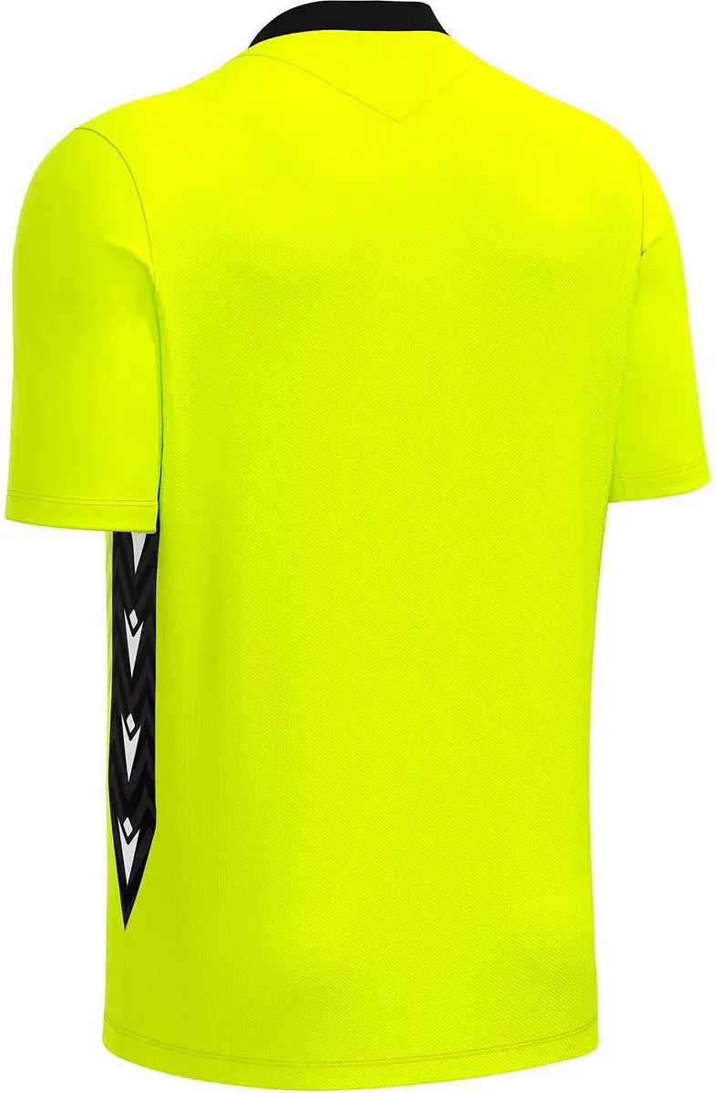 Macron Scorpio Keepershirt Korte Mouw Kinderen - Fluogeel/Zwart 7-8Y