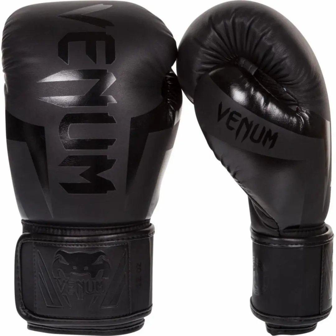 Venum Elite Bokshandschoenen 18 oz - Black on Black