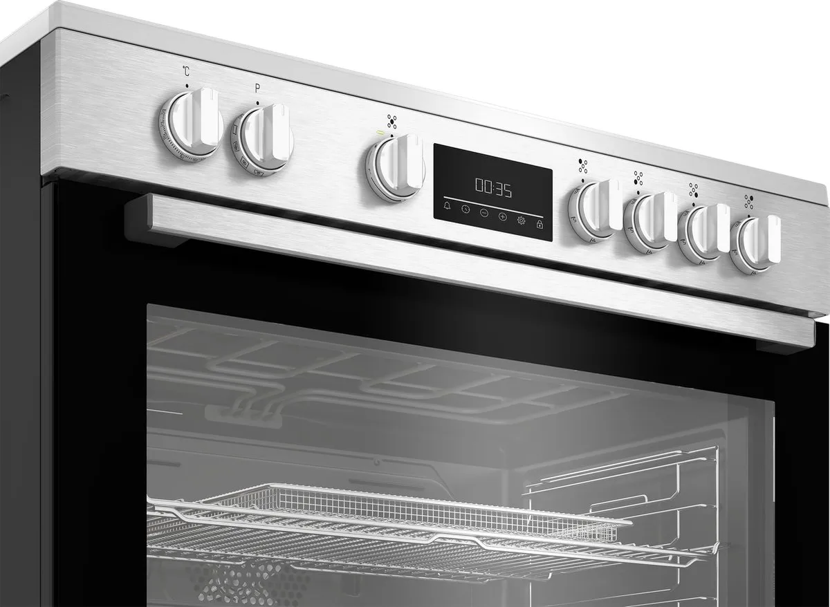 Beko BGM 30203 EX Vrijstaand Fornuis - 5 Elementen - Roestvrijstaal