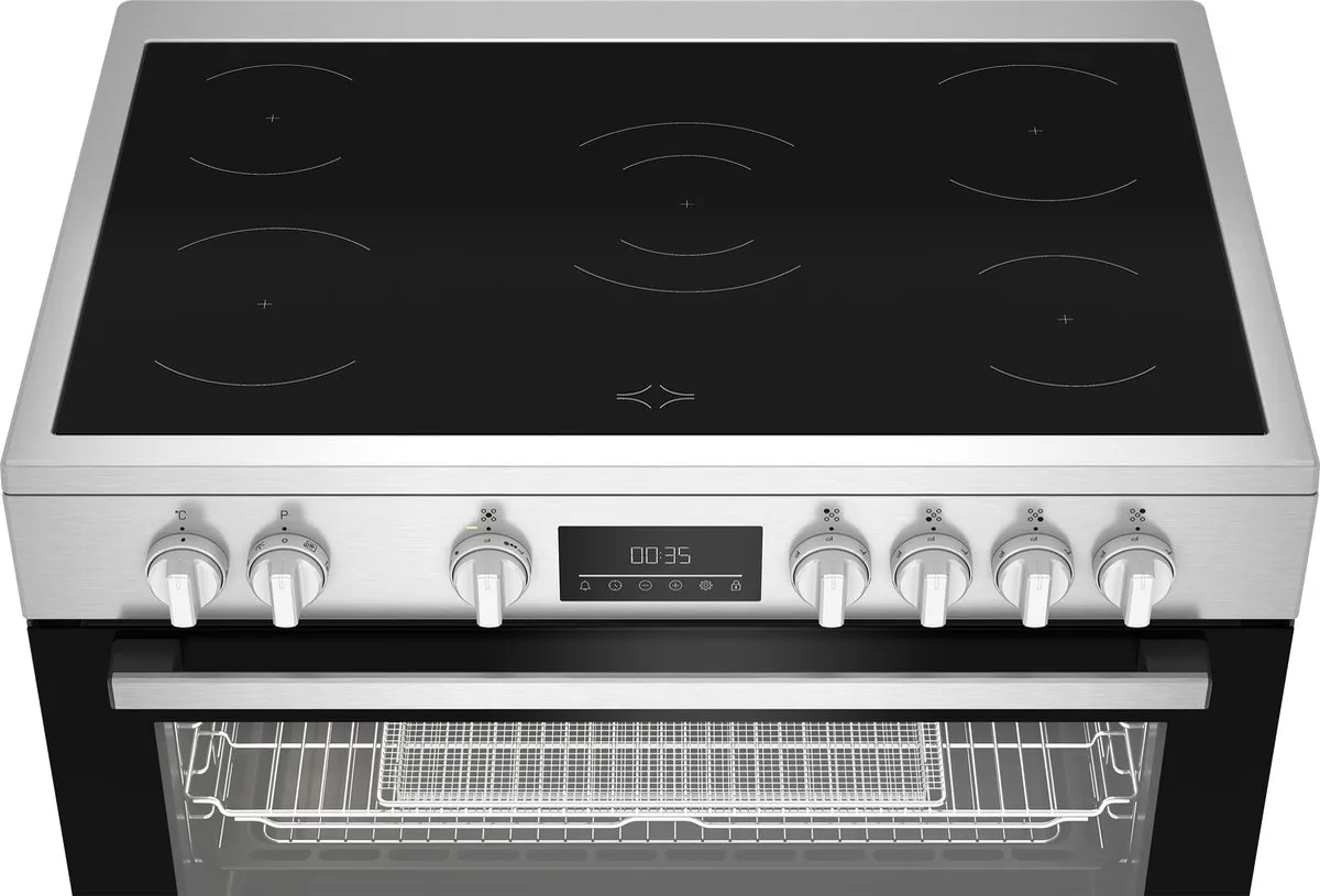Beko BGM 30203 EX Vrijstaand Fornuis - 5 Elementen - Roestvrijstaal