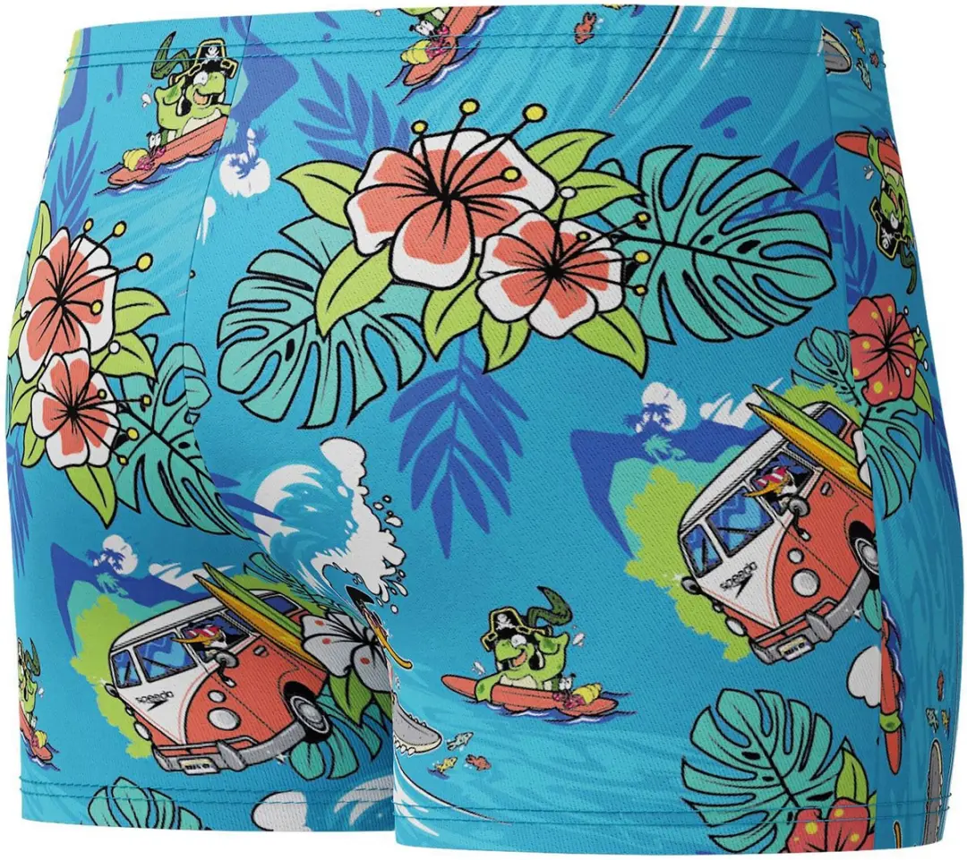 Speedo Digital Allover Aqua Zwemboxer Jongens 110 - Lichtblauw/Oranje/Groen