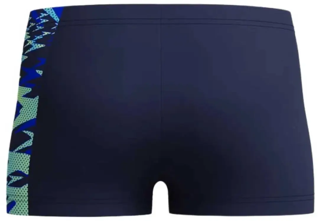 Speedo Hyperboom Splice Panel Zwemboxer Jongens 164 - Navy/Blauw/Lichtgroen