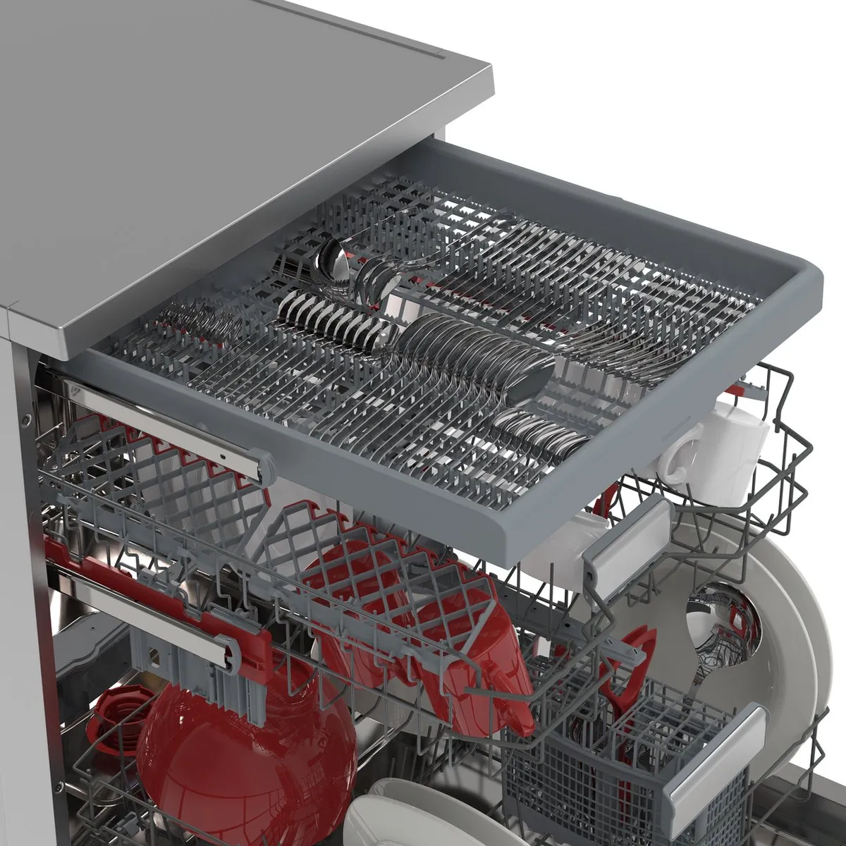 Sharp QWNA25F44BIEU Vaatwasser 14 Couverts - 8 Programma's - Zilver - afbeelding 6 van 6