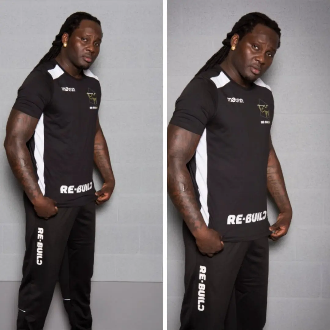 Macron Nepri Hero Heren Trainingsbroek - XL - Zwart/Wit