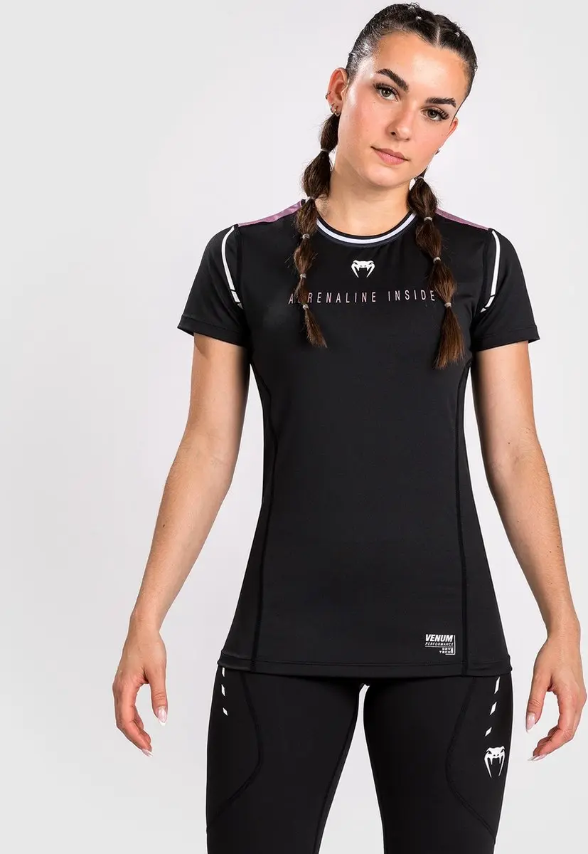 Venum Adrenaline Dry-Tech T-Shirt Dames - XL - Zwart/Paars