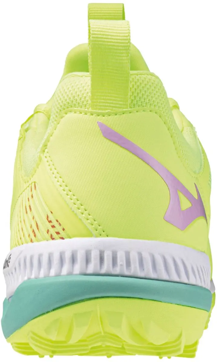 Mizuno Wave Panthera 2 Sportschoenen - Maat 45 - Limegroen/Rood/Zwart