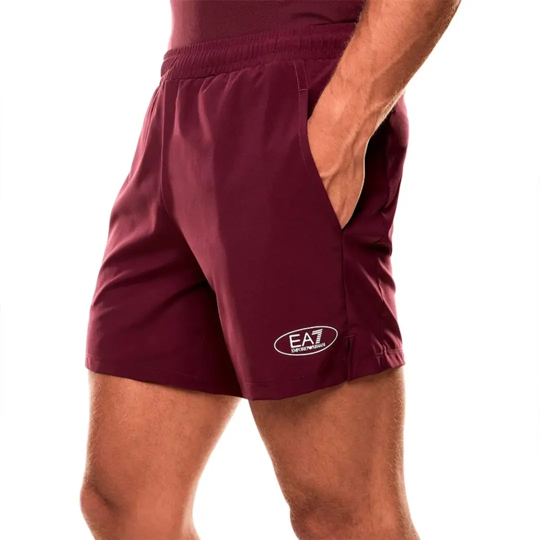 Giorgio Armani EA7 Tennis Pro Korte Broek - L - Bordeaux