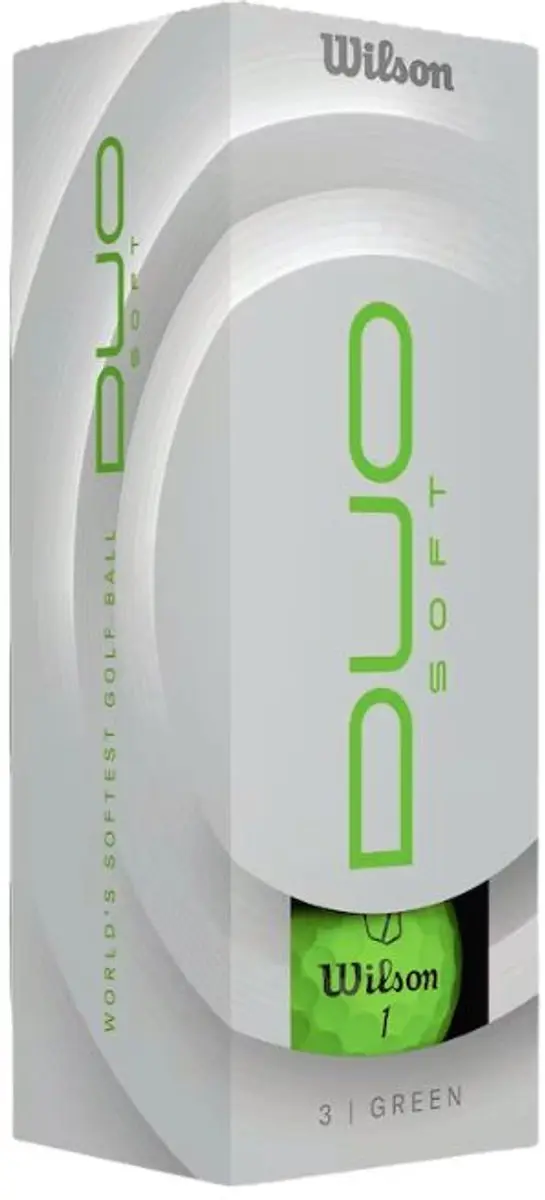 Wilson DUO Soft Golfballen Groen - 12 Stuks