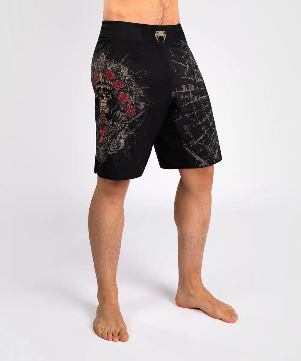 Venum Santa Muerte 5.0 Fight Shorts - XXL - Diep Zwart/Goud
