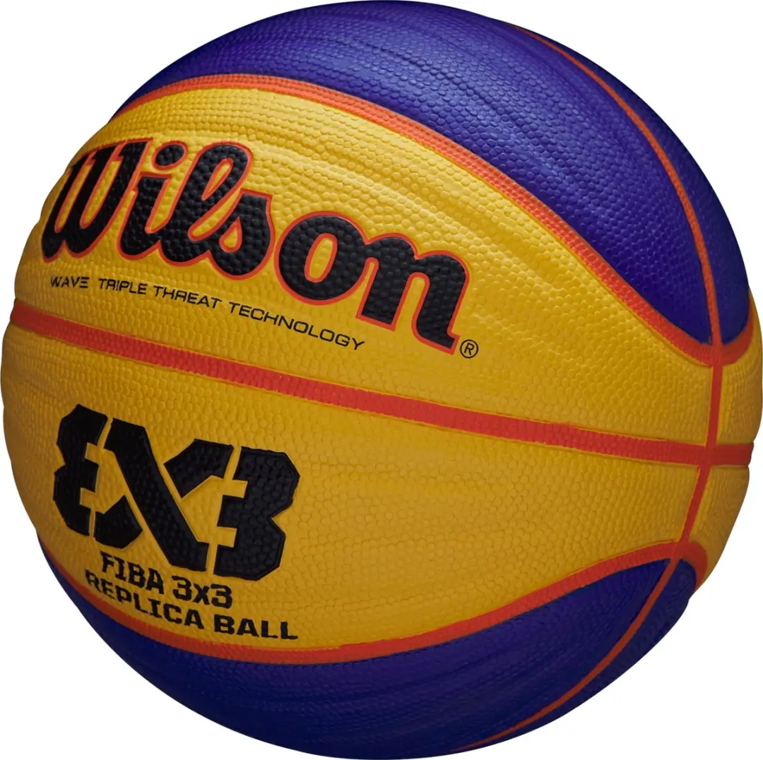 Wilson Fiba 3x3 Basketbal - Maat 6 - Geel/Blauw