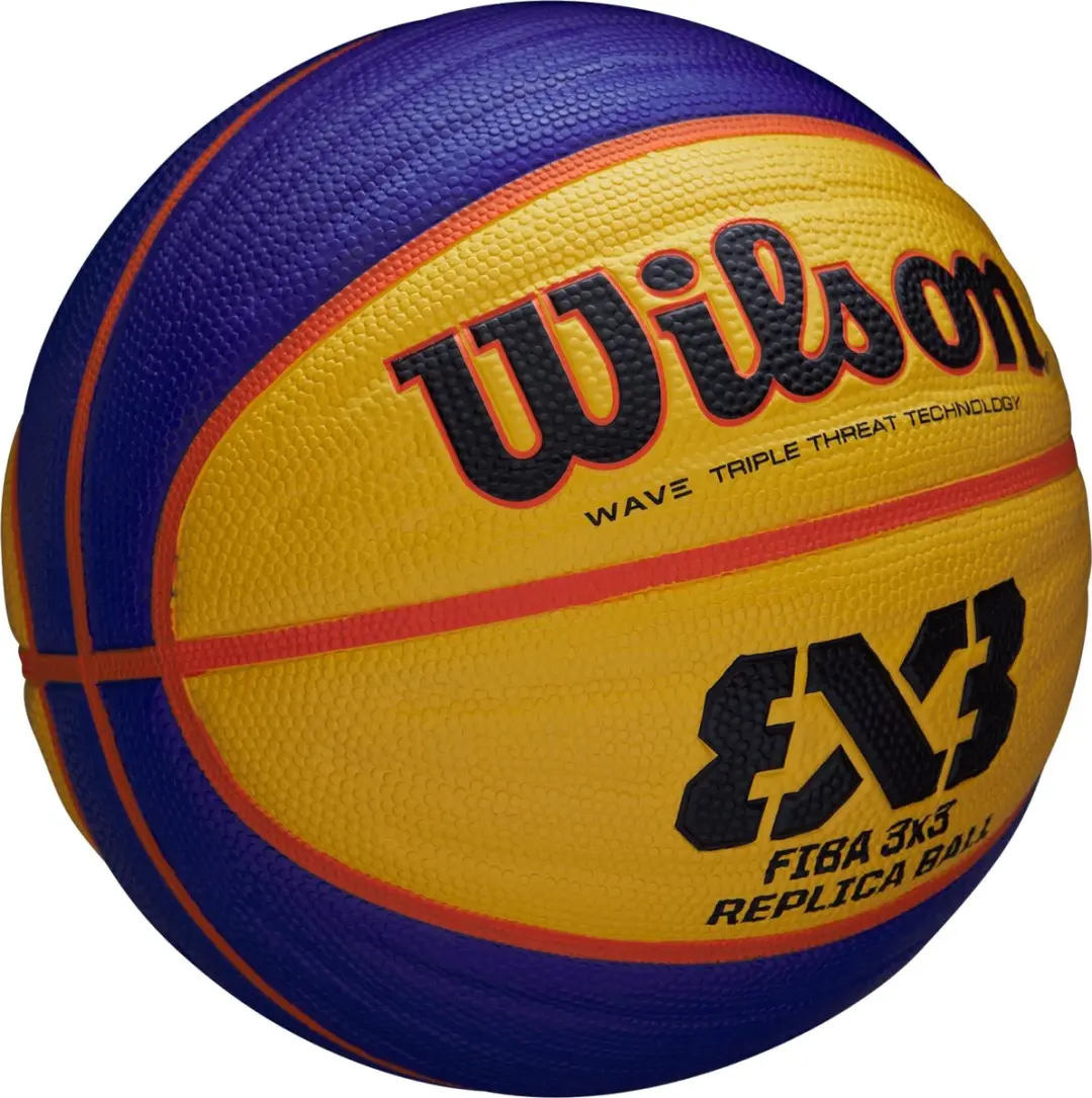 Wilson Fiba 3x3 Basketbal - Maat 6 - Geel/Blauw