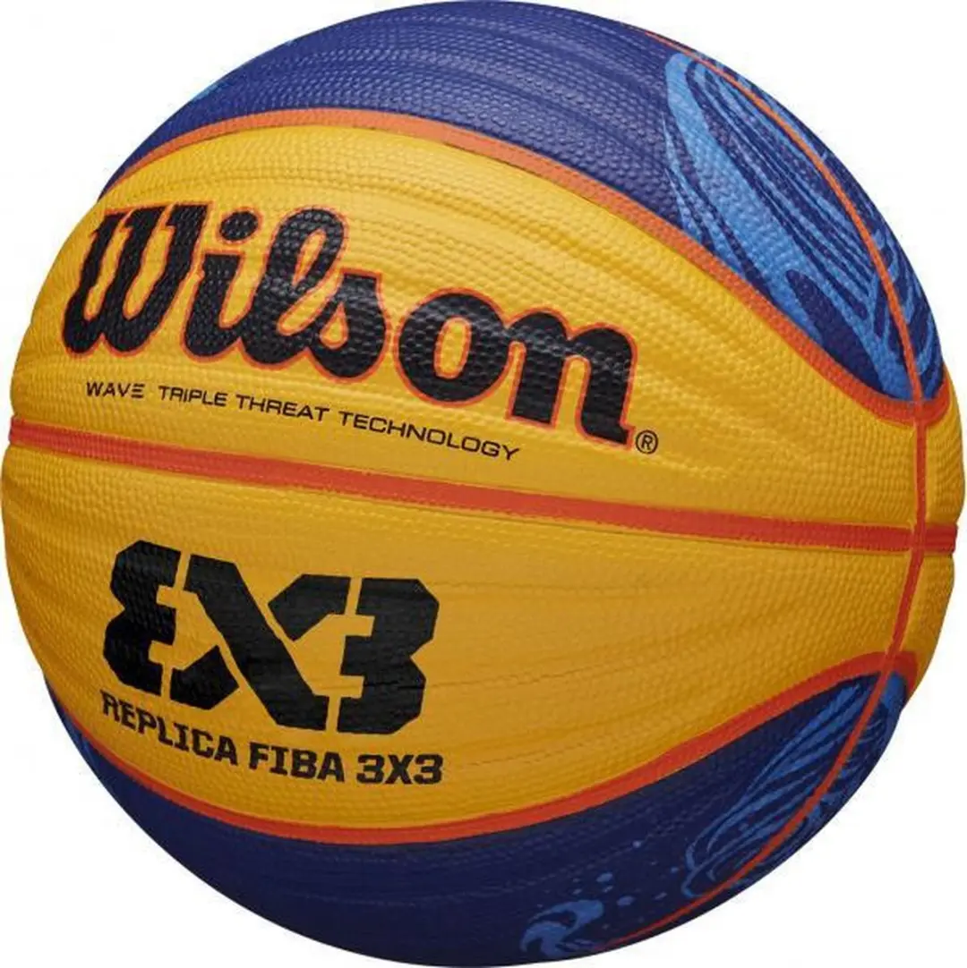 Wilson Fiba 3x3 Basketbal - Maat 6 - Geel/Blauw