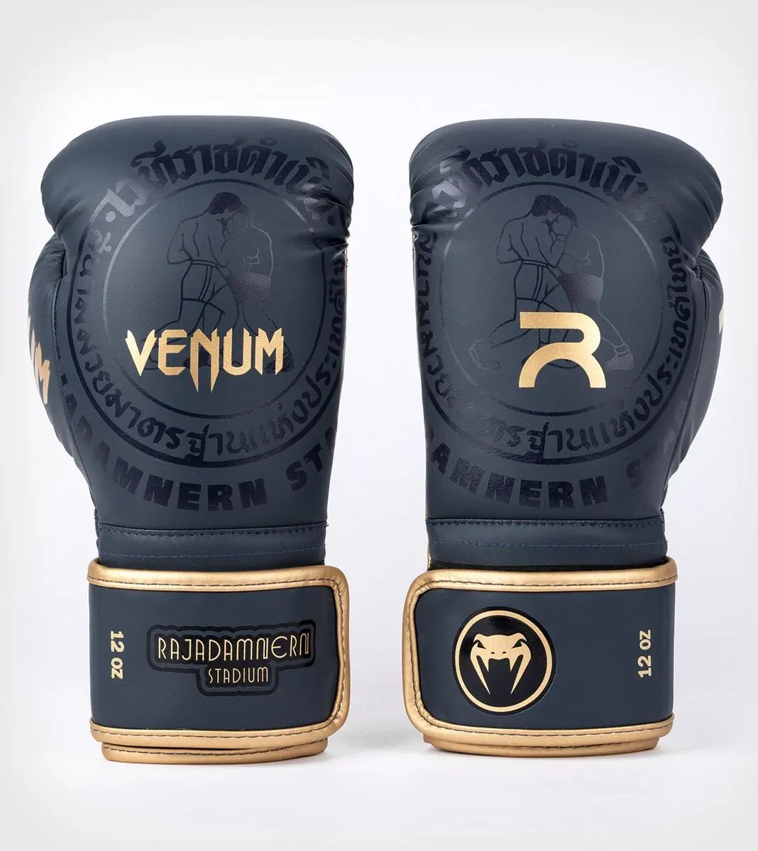 Venum Rajadamnern Bokshandschoenen 12oz - Navy Blue