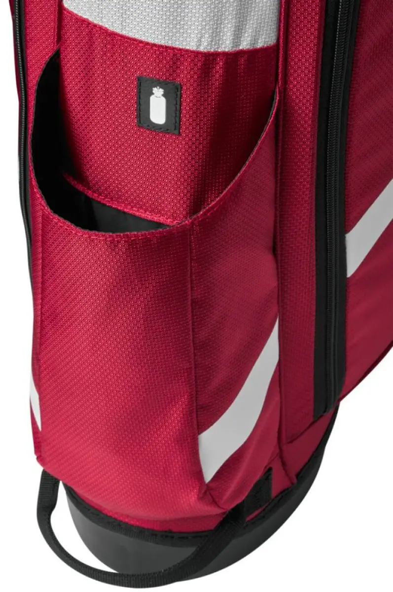 Wilson QS Standbag 2025 - Golftas - 6 Vakken - Rood/Wit/Zwart