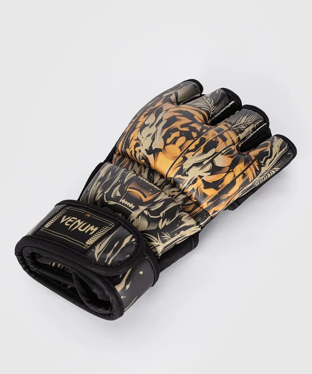 Venum Tiger MMA Handschoenen - 4 oz - L/XL - Zwart/Néon Oranje