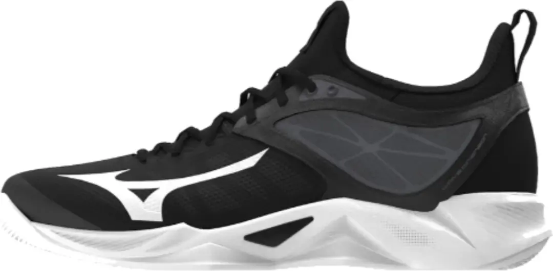Mizuno Wave Dimension Sportschoenen 43 - Zwart/Wit