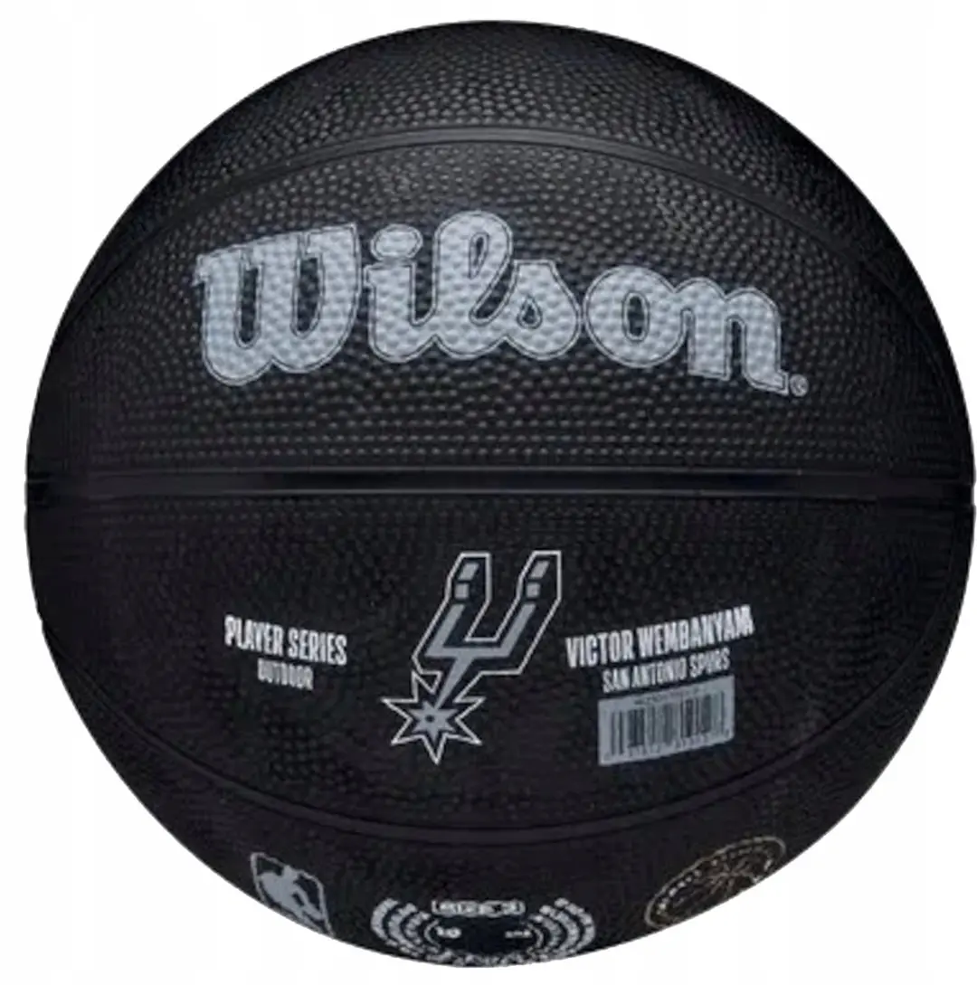 Wilson NBA Victor Mini Basketbal Maat 3 - Zwart