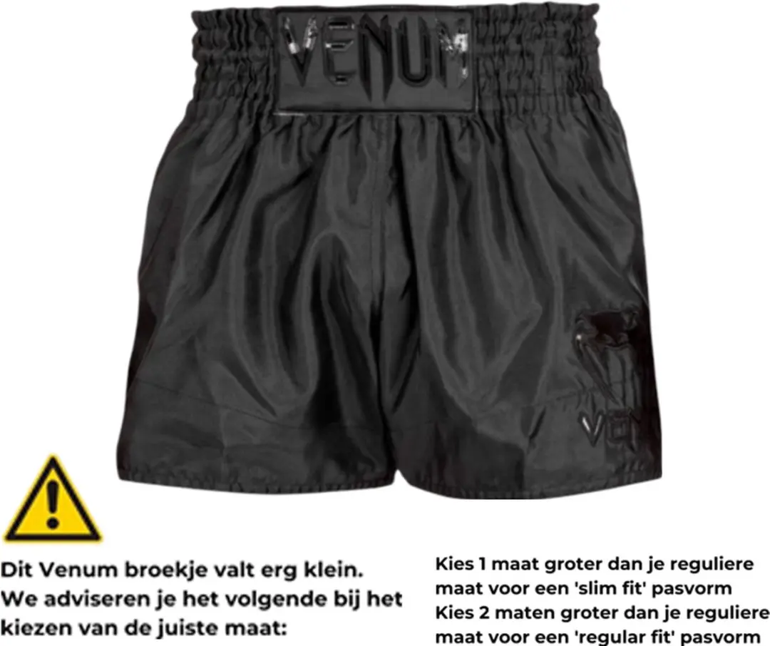 Venum Classic Muay Thai Short Zwart - L