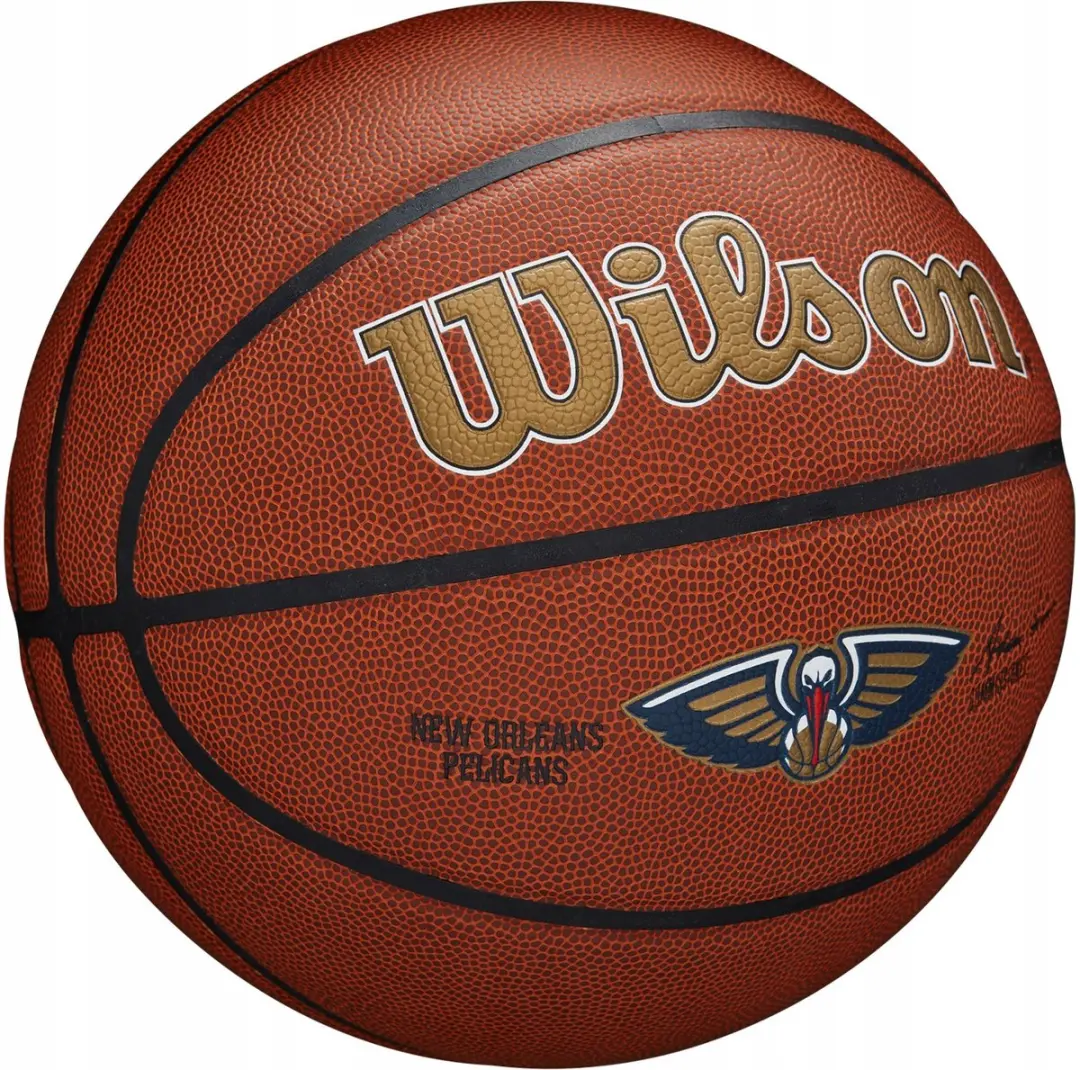 Wilson NBA Team Alliance New Orleans Pelicans Basketbal - Maat 5 - Rood - afbeelding 6 van 6