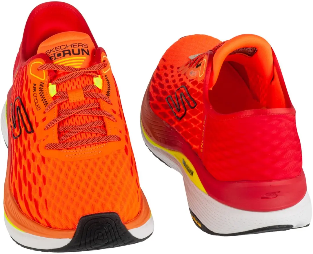 Skechers Slip-Ins Max Cushioning Propulsion Vitality Hardloopschoenen 46 - Oranje