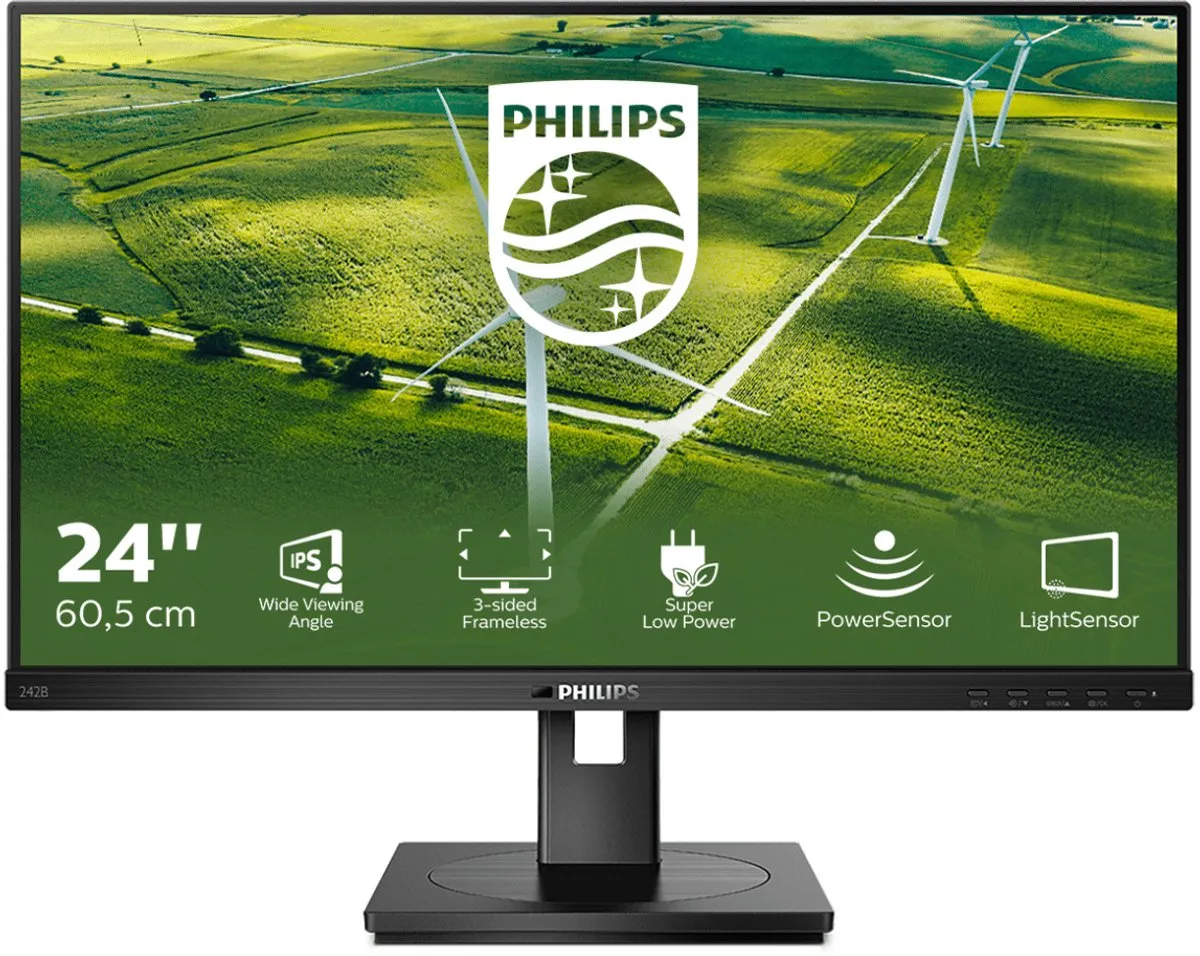 Philips 242B1G Full HD IPS Monitor 24" - USB-hub