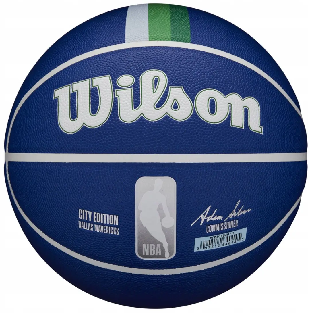 Wilson NBA Dallas Mavericks Basketbal Maat 7 - Blauw